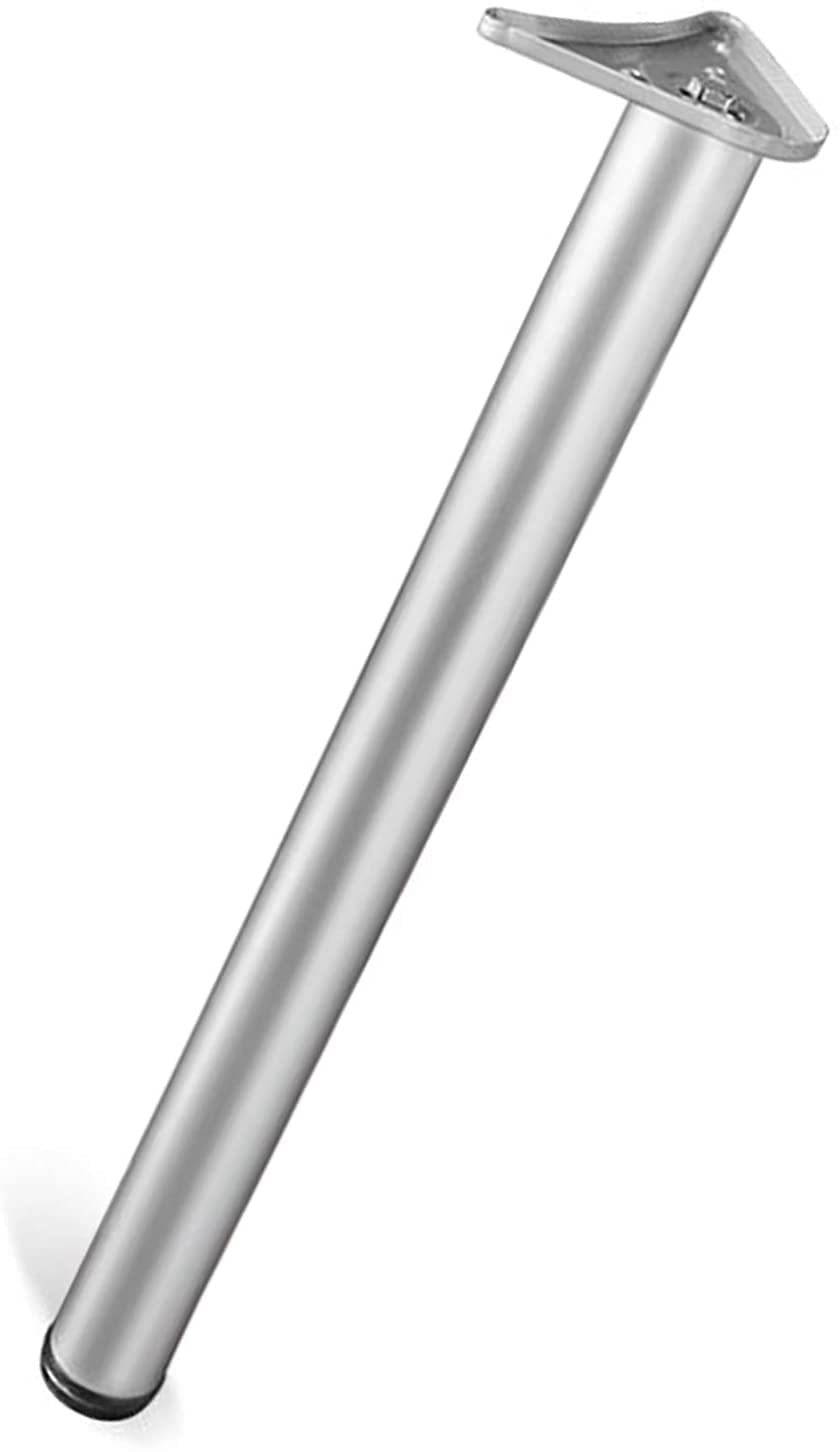 Patas para Muebles, Patas for Muebles Regulables en Altura, de Acero Inoxidable Multicolor, 60-130 cm(Silver,80CM)