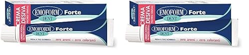 Emoform Dent Forte, crema adesiva per protesi - tubo da 70 gr (Confezione da 2)