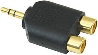 3.5mm to 2 RCA Adapter; 3.5 mm Male Stereo Plug to 2 Rca Female Jack Audio Y Splitter Adapter