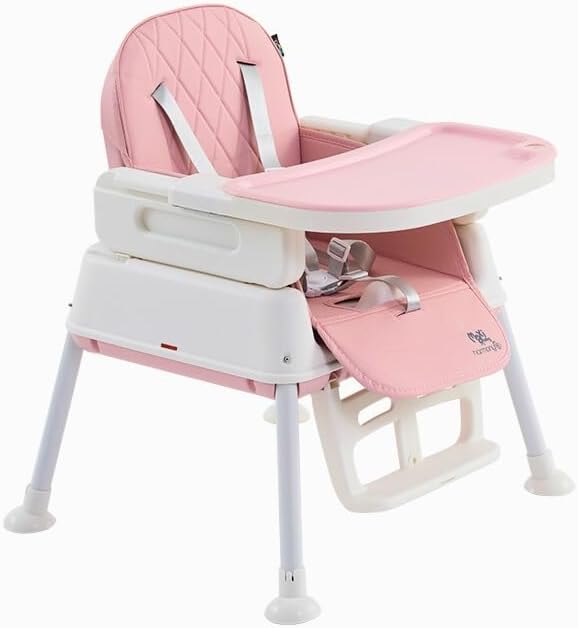 Cadeira De Alimentação Infantil 3 em 1 Harmony Maxi Baby (Rosa)