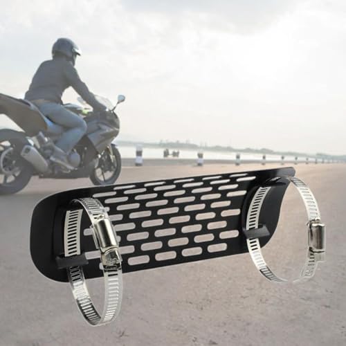 Protector térmico de motocicleta evita quemaduras con cubierta de hierro 7