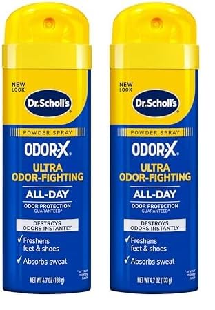 Dr. Scholl's Odor Destroyer Deodorant Spray 4.7 oz (Pack of 2)
