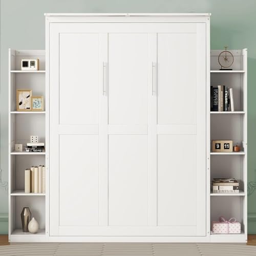 MERITLINE Queen Murphy Bed Cabinet