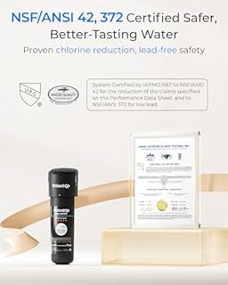 Waterdrop 10UA Under Sink Water Filter System, Reduces Lead, Chlorine, Bad Taste & Odor, Under Counter Water Filter Direct Connect to Kitchen Faucet, NSF/ANSI 42 Certified, 11000 Gallons, USA Tech