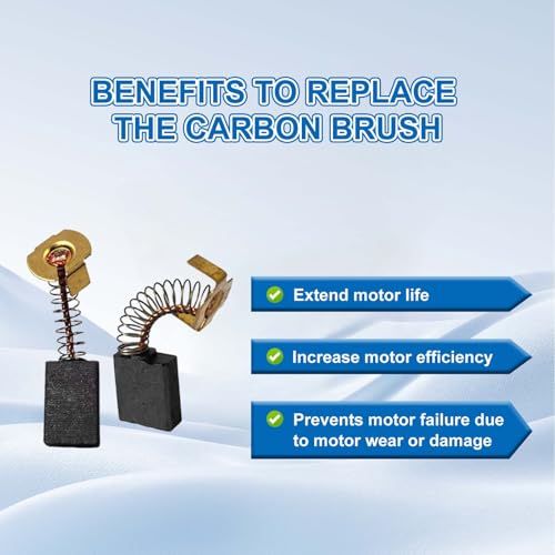 4pack 5140033-19 Carbon Brush Replacement for Table Saw DW745 DWE7480 DWE7490X DWE7491RS DWE7499GD Power Tool Accessories
