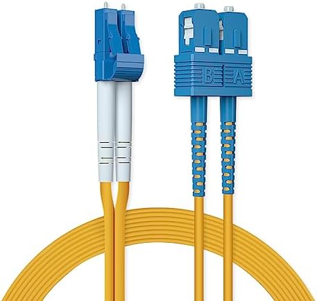 ipolex LC to LC Fibre Patch Cable 3m (10ft) - OS2 Leads Single-mode Duplex 9/125 Fiber Optic Cable (LSZH) for 1G/10Gb SFP+ Transceiver, Media Converter