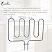 318254906 Oven Heating Element 318254901 Bake Element Fits for Electrolux Frigidaire Kenmore Electric Ranges Replaces for 318254909 1259831 318254901 AP4298966 PS1992188 Rated 3400 watts 240 Volts