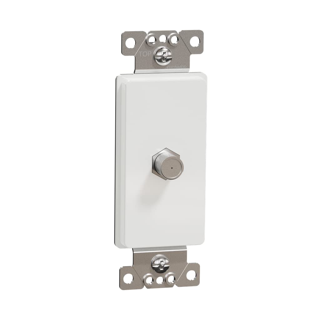 Square D by Schneider Electric Square D X Series CATV F Coupler Decorator Strap, Standard, Matte White
