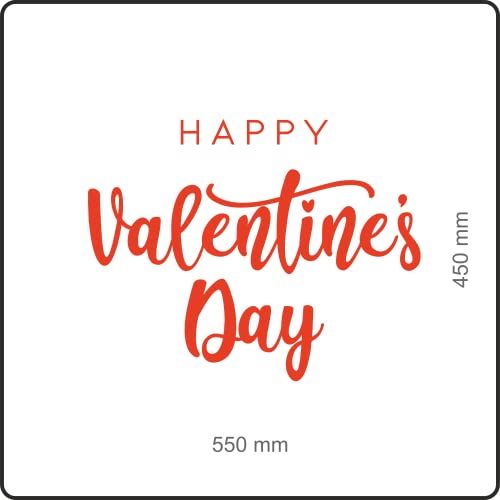 Vetrofania San Valentino- Kit Adesivi con scritta