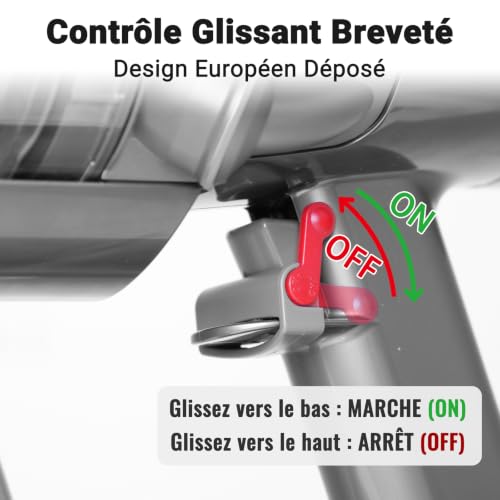 sciuU Verrouillage Bouton ON/OFF Compatible avec Dyson V6 V8 V10 V11 V15 – vue 4