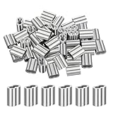 Spécifications du produit : pinces en aluminium argenté de dimensions M4-5/32