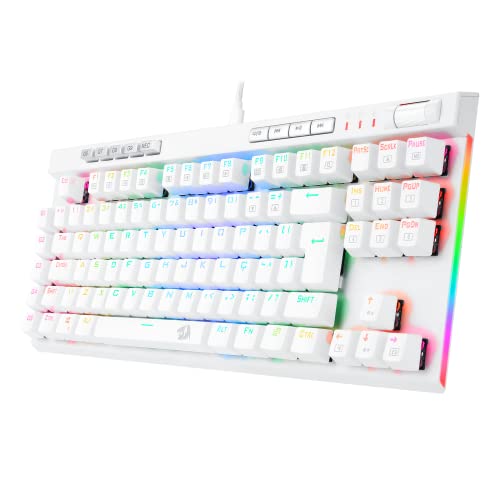 Redragon TECLADO OPTICO GAMER MAGIC-WAND PRO RGB BRANCO SWITCH MARROM ABNT2