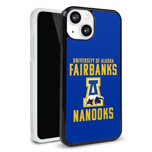 University of Alaska, Fairbanks Nanooks Logo Protective Slim Fit Plastic Bumper Case Fits Apple iPhone 13