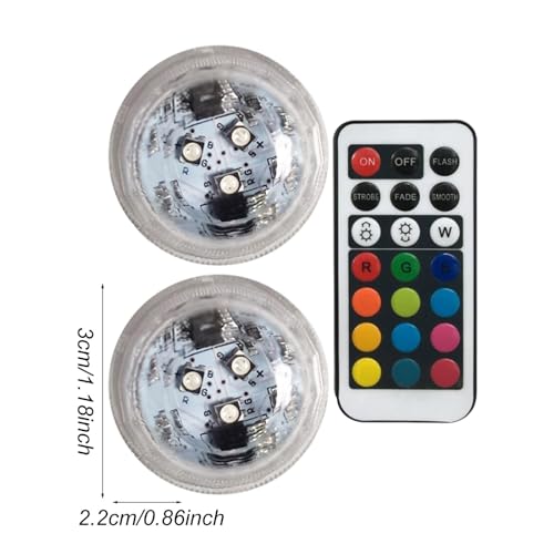 Luzes de água, luzes de disco à prova d'água,Luzes de banheira de hidromassagem que mudam de cor |