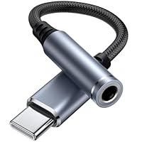 Oumida USB C auf 3,5 mm Buchse, Kopfhörer-Adapter, Type C auf AUX-Audiokabel, kompatibel mit iPhone 16/15/Pro Max/15 Pro/15 Plus Galaxy S25 S24 S23 S22 Google Pixel 8/7 Pad (Schwarz)