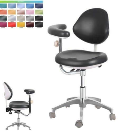 Assistant's Stool - Premium Dental Assistant's Stool, Black #TOP2