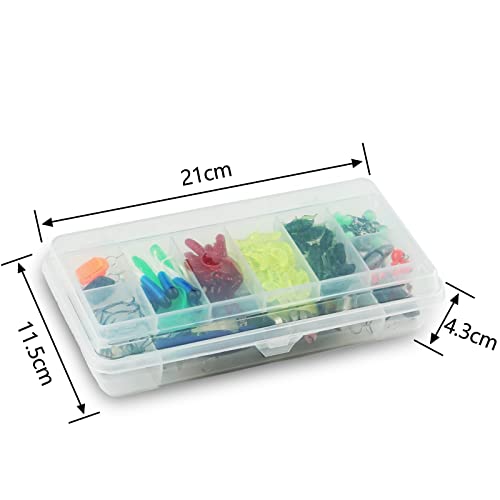 Foto von Newaner 120 stück angelzubehör Set komplett, kunstköder, Spinner Angeln, Freizeit angelköder Set, Fishing jig Spinner, gummiköder, angelköder gummifische, gemischt für süßwasser salzwasser fischen