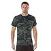 Rothco Camo T-Shirts, Black Camo, XL
