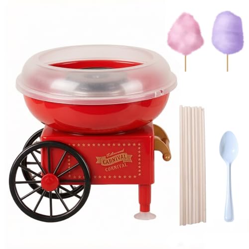 Coxyzoxy Cotton Candy Machine - 550W Portable with Candy Floss Sticks