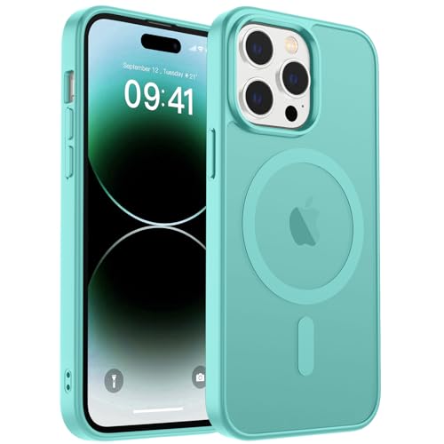 zapica Magnetic for iPhone 14 Pro Max Case, Blue Green