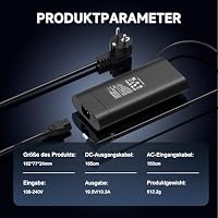 Etssembo 200W Laptop Ladekabel Kompatibel Mit HP Omen Pavilion Gaming 15 16 17 15t 17t, ZBook 15 17 G3 G4 G5 G6 G7 G8 Envy 15 2020 TPN-DA10 L00818-850 L00895-003 TPN-LA21 Netzteil Ladegerät – Ansicht 3