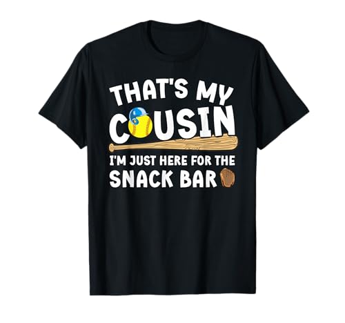 Softball Cousin Funny Cousin Of A Softball Player Cousin T-Shirt