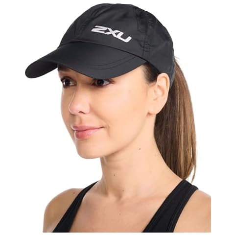 2XU UK Unisex Adult Run Cap, Black, OSFA Cover