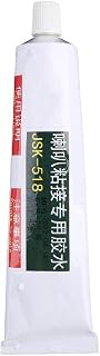 Speaker Repair Glue 80ml for Horn Cracking Degumming Dust Cap Paper Cone Bonding Paper Tray Rubber Edge Cloth Yellow Speaker Glue Adhesive Speaker Glue Repair Paste Adhesive Repair Glue Speaker