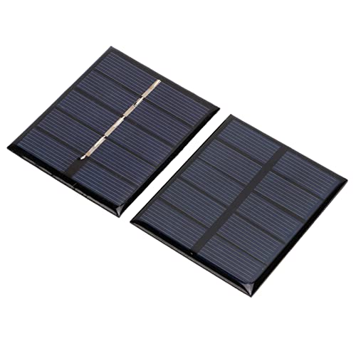Painel solar de 2 peças, 0,5 W 2,5 V DIY Carregador de telefone solar portátil Polissilício Carregad