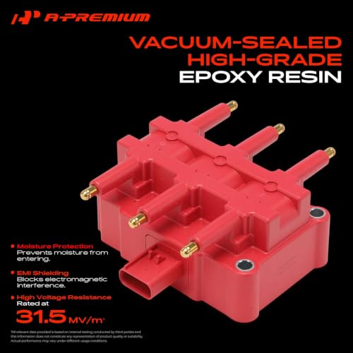 A-Premium Red Engine Ignition Coil - 56032520AC by A-Premium - Used condition - Image 7