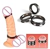 Dstymkler Ensemble réutilisable d'anneaux correcteurs en silicone pour hommes pour enlever l'adhérence du prépuce, lot de 3 #2
