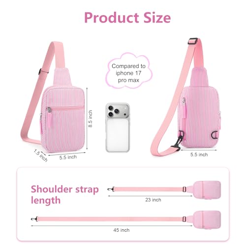 Image of Birthday Back to School Gifts for Teen Girls 8-12, Fanny Pack Crossbody Bag | 8 9 10 11 12 Year Old Girl Birthday Gifts, Kids Sling Bag Purse Travel Essential, Preppy Fashion Tween Girl Gift Trendy Stuff