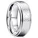King Will 8mm Silver Mens Tungsten Celtic Design Ring Wedding Band Size 7-14 Half Size Available(10)