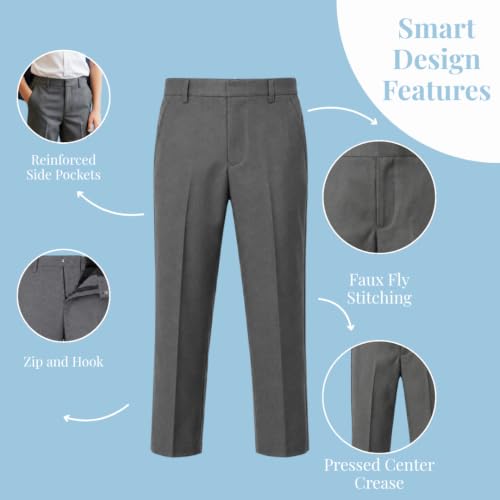 Pantalon d école ajustable et confortable pour garcon - 5
