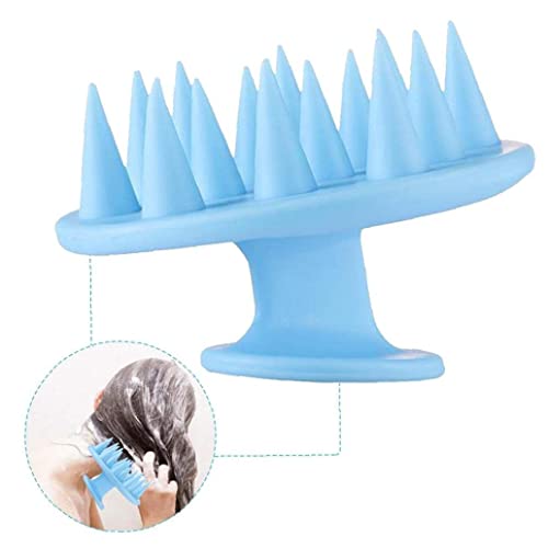 Escova de cabelo em silicone com pente de massagem de couro cabeludo para banho Ferramenta de massag