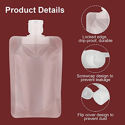 Yasuoa 12 Pieces Travel Size Refillable Empty Squeeze Pouch, Tsa Approved Stand Up Pouch For Toiletry, Lotion Shampoo Shower Gel Squeezable Bags, Leakproof Cosmetic Containers (30Ml/50Ml/100Ml) #TOP2