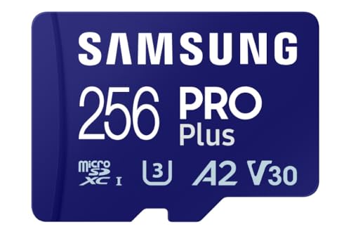Samsung Memorie MB-MD256SA PRO Plus Scheda MicroSD da 256GB, UHS-I U3, Fino a 180 MB/s