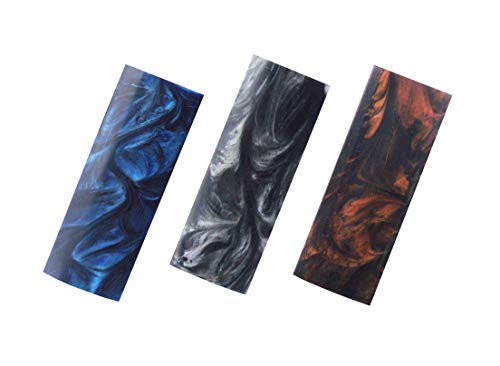 2 Stück Messergriffwaage, Acryl Inlace Griffe Griffmaterial, Messermacher Schwert DIY Platten Material (D)