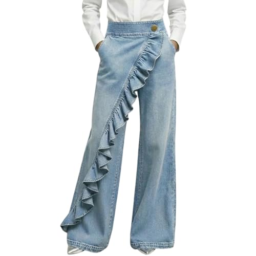 Pantalon d'été à volants idéal pour vos sorties terrasses et balades urbaines chics