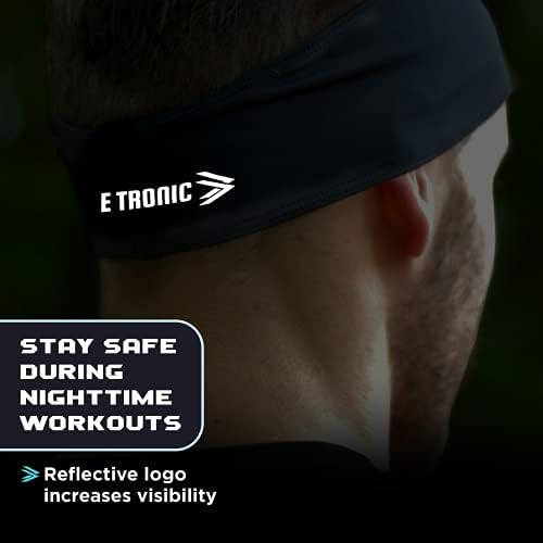 E Tronic Edge Running Headband - Sweat Bands for Sports  Head Sweatbands for Men & Women