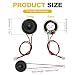 sourcing map 2 Pcs 8 Ohm Small Speaker, 1W 20mm Diameter Metal Shell Round Magnet Tiny Speaker with 100mm Terminal Wire Micro Internal for DVD, EVD, Mini Home Audio Loudspeaker