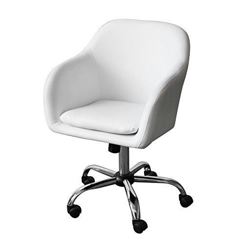 Ids Online Faux Leather Office Desk Swivel Chair, White #TOP7