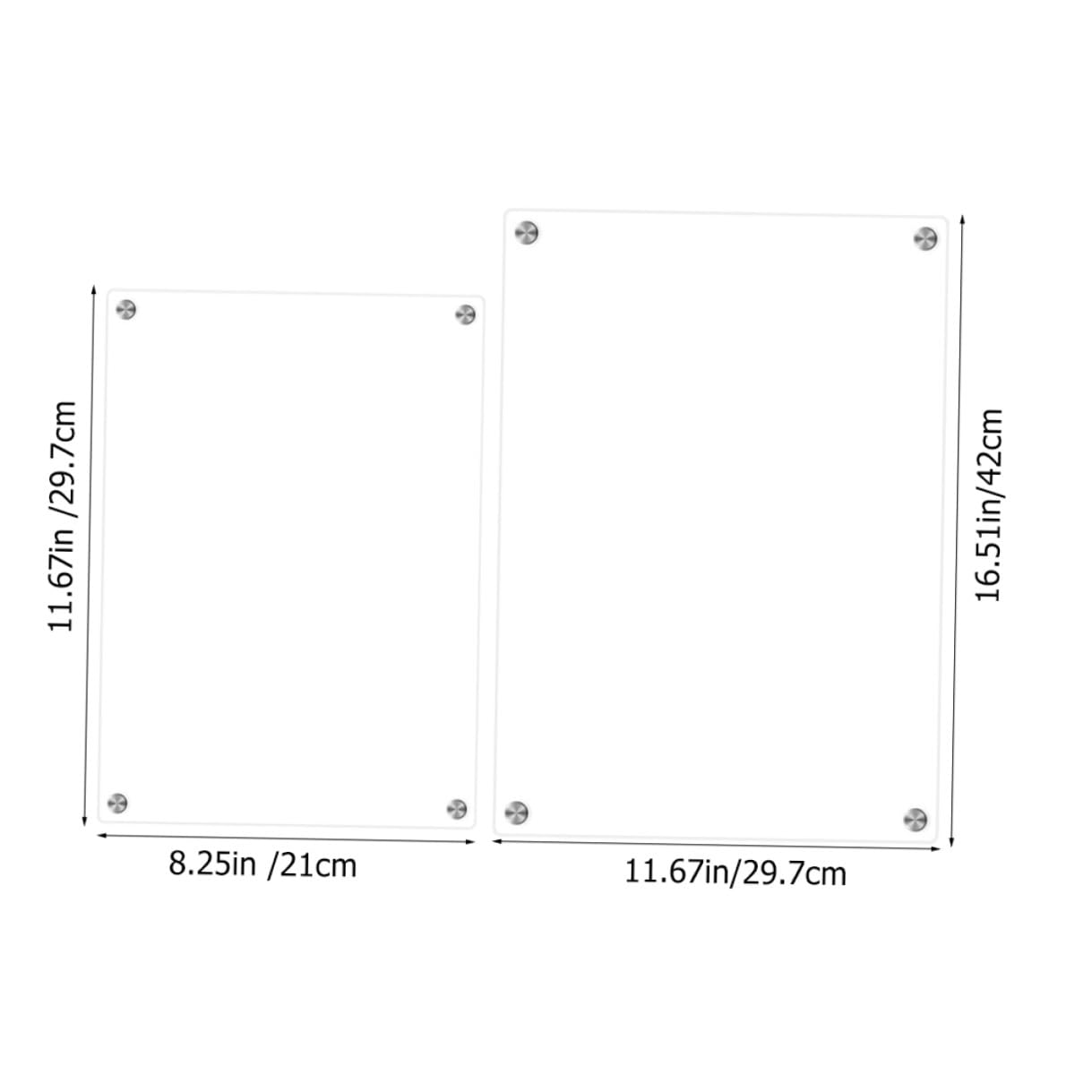 Magnetische Acryl Kühlschranktafel A3 A4 Transparente Trocken Abwischbare Planungs Und Nachrichtentafel Mit 6 Whiteboard Markern Für Haushalt Und Büro