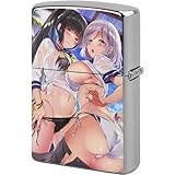 アニメ風 ZIPPO金属製 おしゃれ 可愛い キャラクター柄 艦これ 浜風 磯風 水着 用 入れ 防錆 全面保護 たばこ用具 喫煙具アニメ愛好者,アニメ好き タバコ好き ファション小物 グッズ 交換用外側 傷から を全面保護