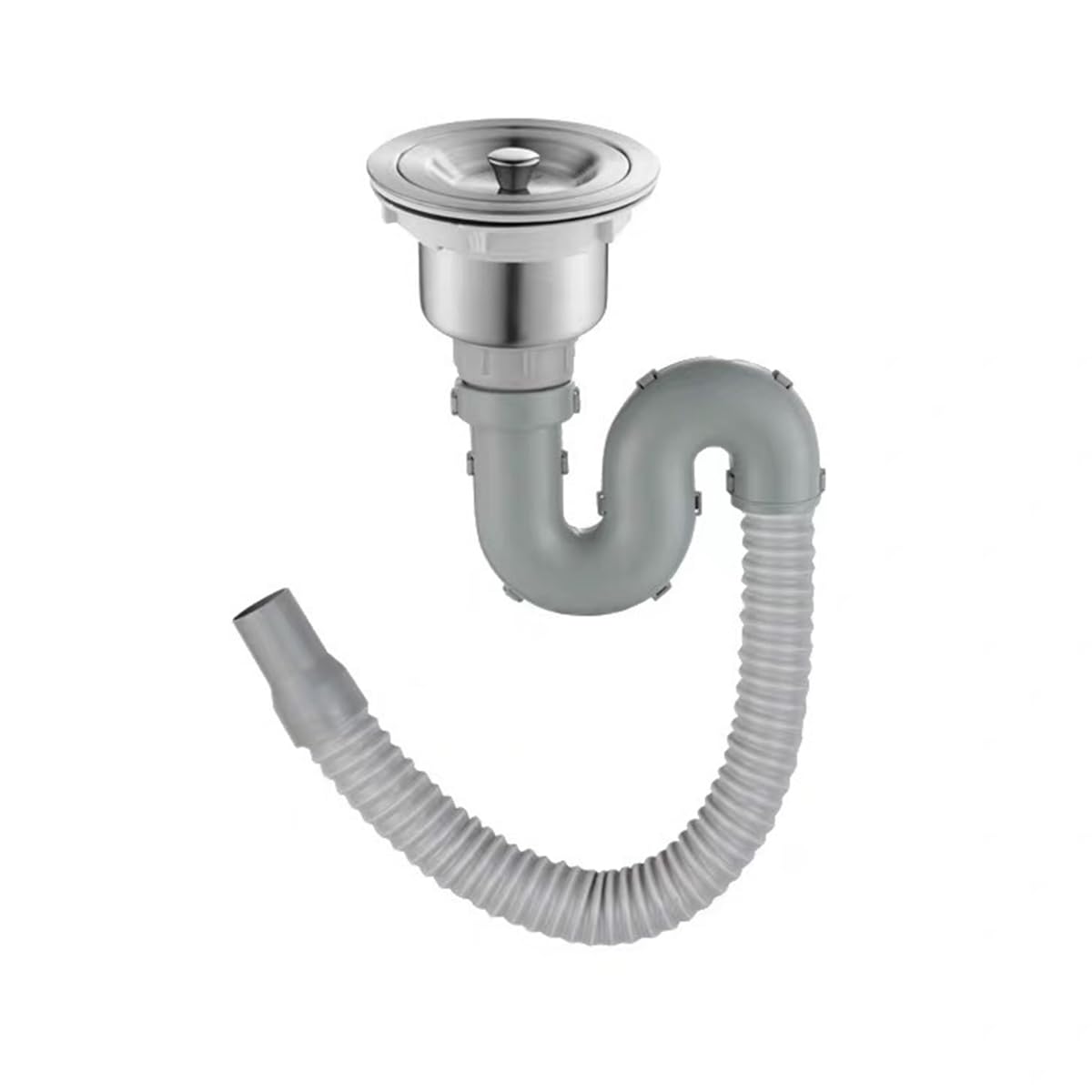HASTHIP® Kitchen Sink Drain Kit with Expandable Drain Pipe Wash Basin Drain Pipe Kit Stainless Steel Drain Flange Anti-Odor Kitchen Sink Drain Pipe Replacement Fits 3.35"-4.33" Sink Openings (B0D7Z94ZCX) Amazon Price History, Amazon Price Tracker