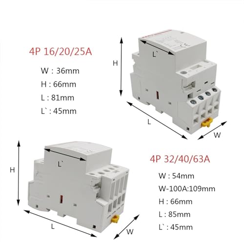 Contacteur modulaire 4 pôles CA 110V à commutation silencieuse - 2