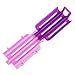 90PCS Hair Perm Rods Hair Curlers Rollers Wave Heat Perm Rod Root Fluffy Clamp DIY Clip Hairdressing Styling Tool(Purple & Pink) Rods
