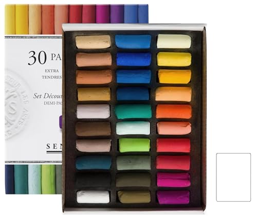Sennelier Estuche de Medias Barras Pastel (30 Unidades) - Pastel Secs à L'écu 1/2 Sticks, Espacebeauxarts