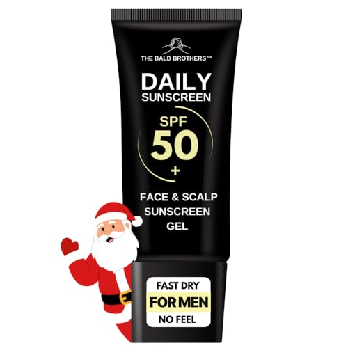 The Bald Brothers Bald Head Care for Men | Everyday Face & Scalp Care | Matte, No Grease, Vegan | Daily Scalp Sunscreen Fragrance Free - SPF 50+