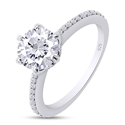 SAVEARTH DIAMONDS D �J���[ VVS1-VVS2 ���E���h�u�����A���g�J�b�g 1.33�J���b�g ���A�b�T�i�C�g �l�H�_�C�������h ����w�� �����p 14K�S�[���h�I�[�o�[ �X�^�[�����O�V���o�[ �Ӓ菑�t��, ����, ���A�b�T�i�C�g